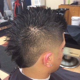 men's short fauxhawk