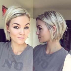 Blonde Chin-Length Bob