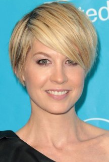 Layered Short Hairstyle with Side Swept Bangs 2014